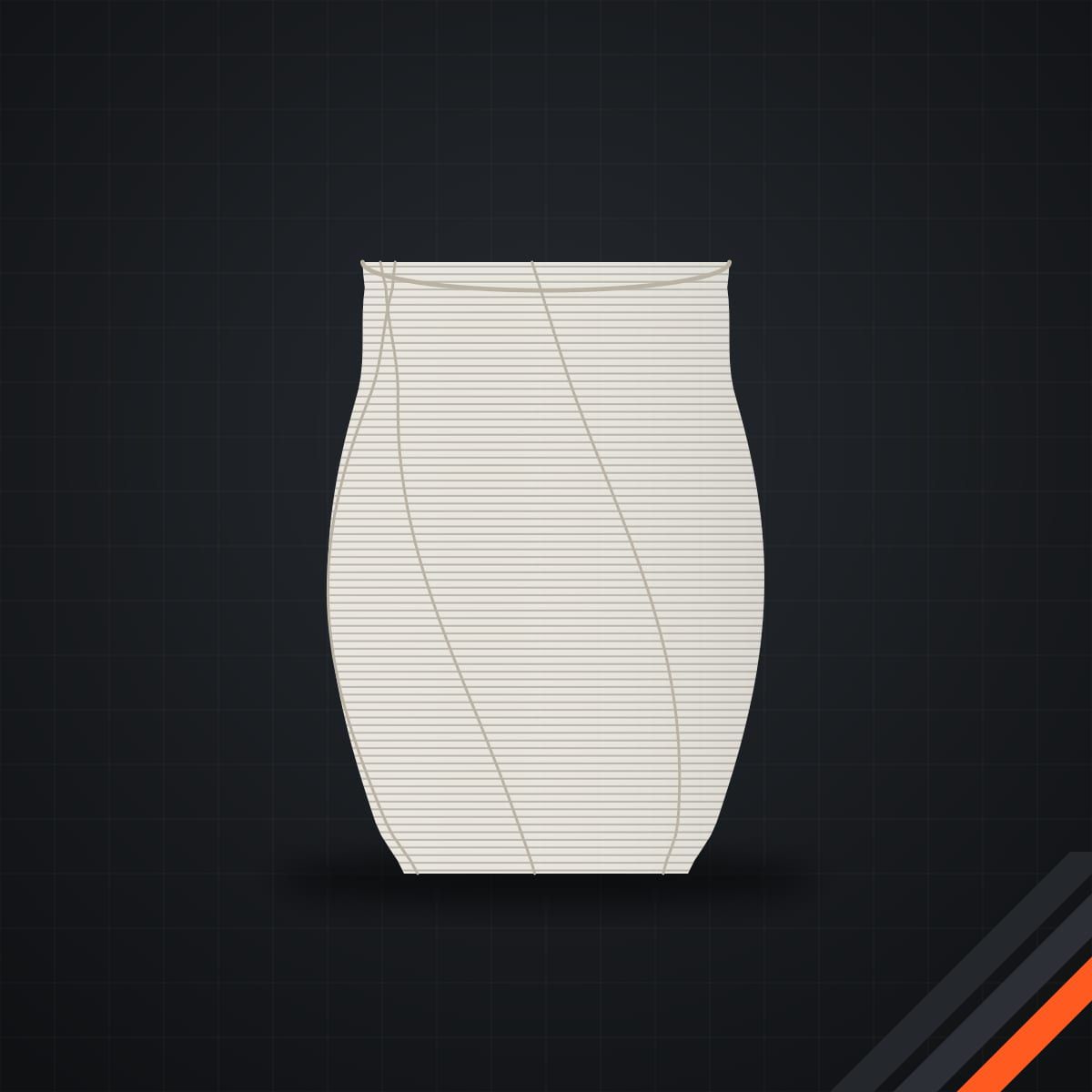 Vase hexagonal torsadé